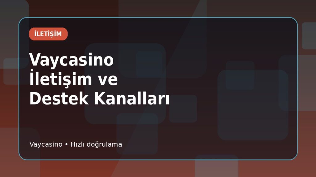Vaycasino Yayın İletişimi ve Düzeltme